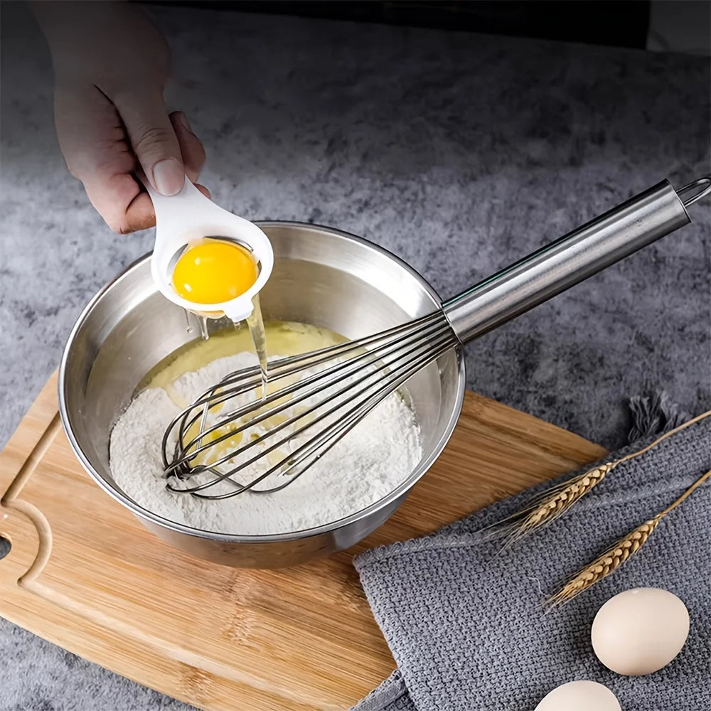 3-Piece Stainless Steel Balloon Whisk Set – 8", 10" & 12" Kitchen Whisk Set Nixie