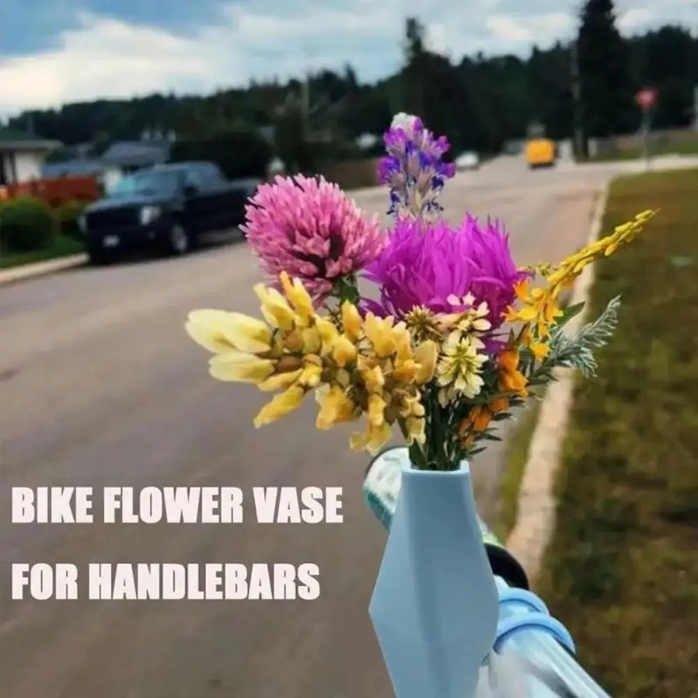 Silicone Bike Handlebar Flower Vase | Mini Portable Bicycle Vase Bicycle Handlebar Accessory Nixie