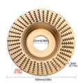 Rotary Wood Carving Disc Abrasive Wheel for Angle Grinder Abrasive Carving Disc Nixie 22mm Flat