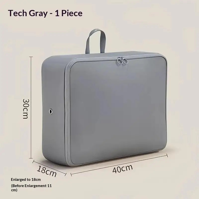 Travel Compression Packing Cube Luggage Organizer Bag
