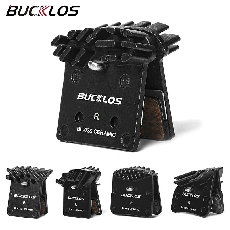 BUCKLOS Ceramic Disc Brake Pads for Shimano & SRAM MTB Road Bike Disc Brake Pads Nixie