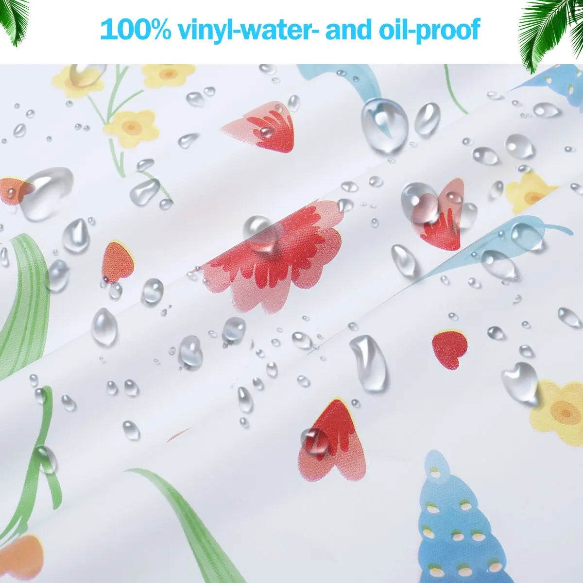 Round Elastic Vinyl Tablecloth – Waterproof Fitted Table Cover Fitted Vinyl Tablecloth Nixie