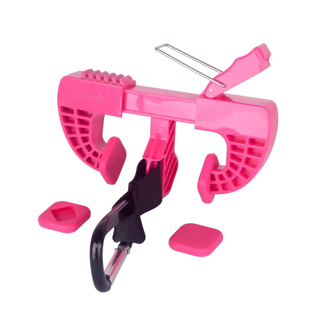 Portable Shoe Clip Hands-Free Backpack Sneaker Holder Shoe Carrier Clip Nixie Rose Red