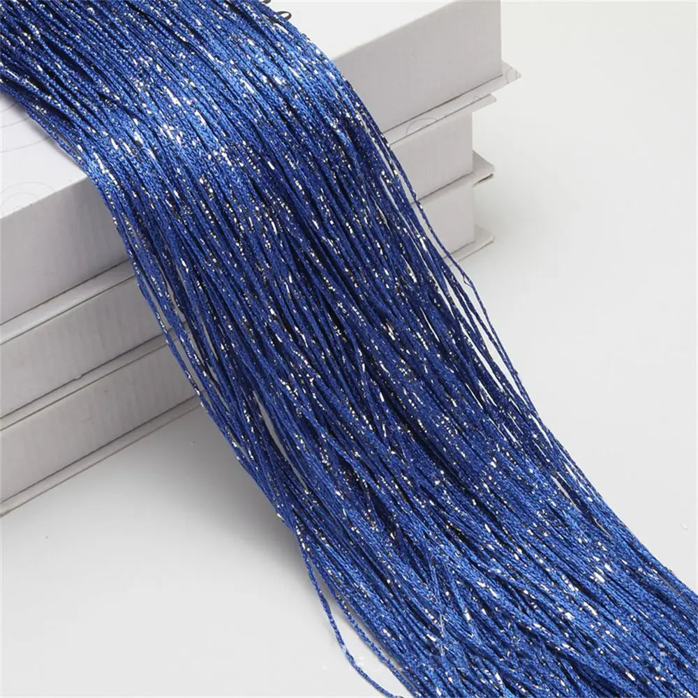 Glitter String Curtain Panel – Room Divider & Door Screen String Curtain Panel Nixie royal blue
