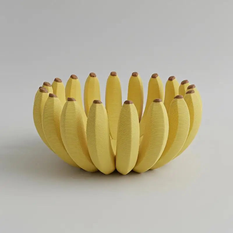 Banana-Shaped 3D Printed Fruit Bowl | BPA-Free PLA Storage Tray Fruit Storage Bowl Nixie