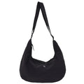 Japanese Nylon Dumpling Bag – Unisex Lightweight Crossbody Crossbody Shoulder Bag Nixie Black