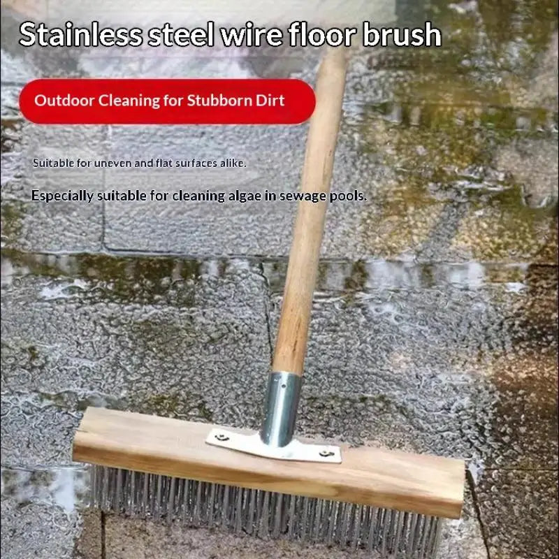 Heavy Duty Steel Wire Deck Brush Head 20cm 30cm 50cm Wire Deck Brush Nixie