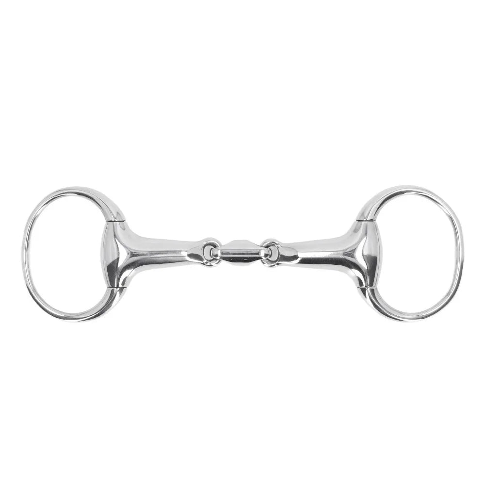 Stainless Steel Horse Gag Ring 125mm Oval Link Snaffle Bit