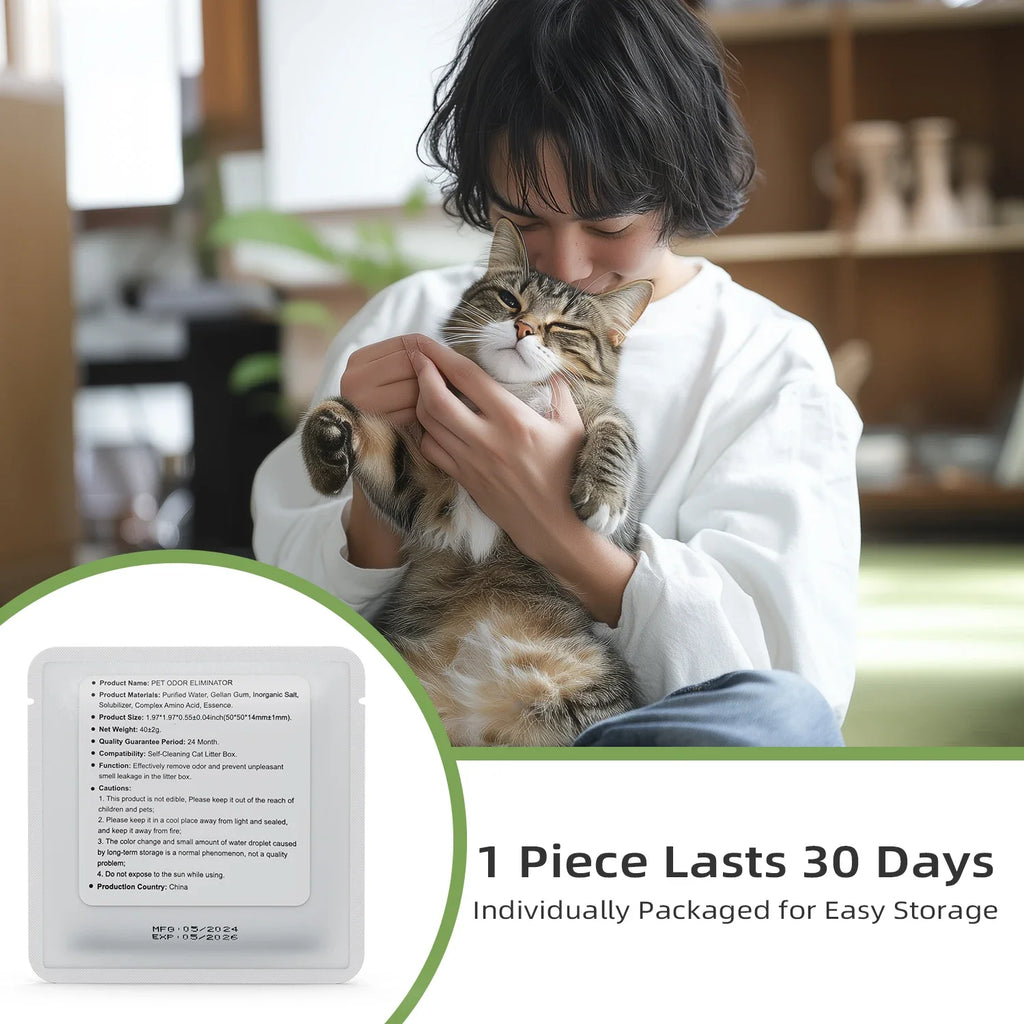N50 Cat Litter Deodorizer Blocks – Refillable Odor Control Cat Litter Deodorizer Nixie