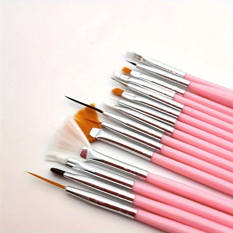 15pc Fine Detail Paint Brush Set – Acrylic, Oil & Watercolor Detail Paint Brushes Nixie