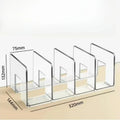 4-Compartment Transparent Kids Shoe Organizer | Acrylic Rack