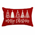 Christmas Throw Pillow Cover 12x20" Rectangular Holiday Décor