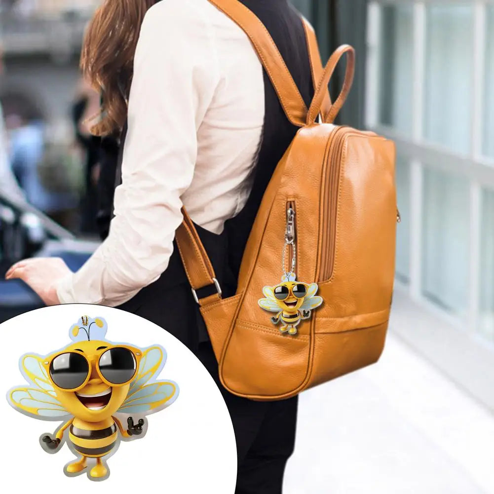 Acrylic Bee Hanging Ornament – Car, Window & Keychain Charm
