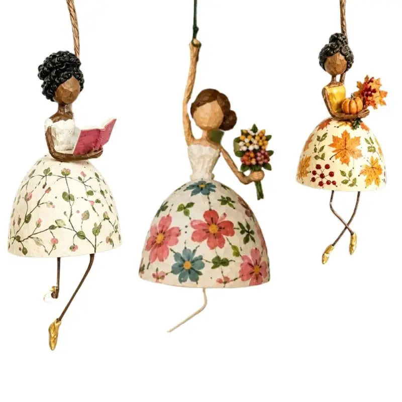 Hand Painted Ballerina Figurine Dangling Legs Desk Ornament Decorative Figurine Nixie