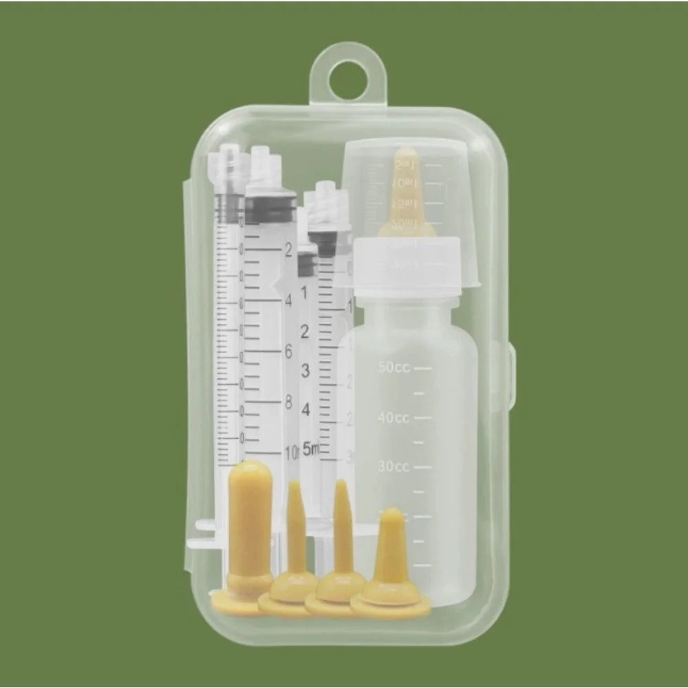 Newborn Kitten & Puppy Feeding Set – Bottles & Syringes Pet Nursing Kit Nixie