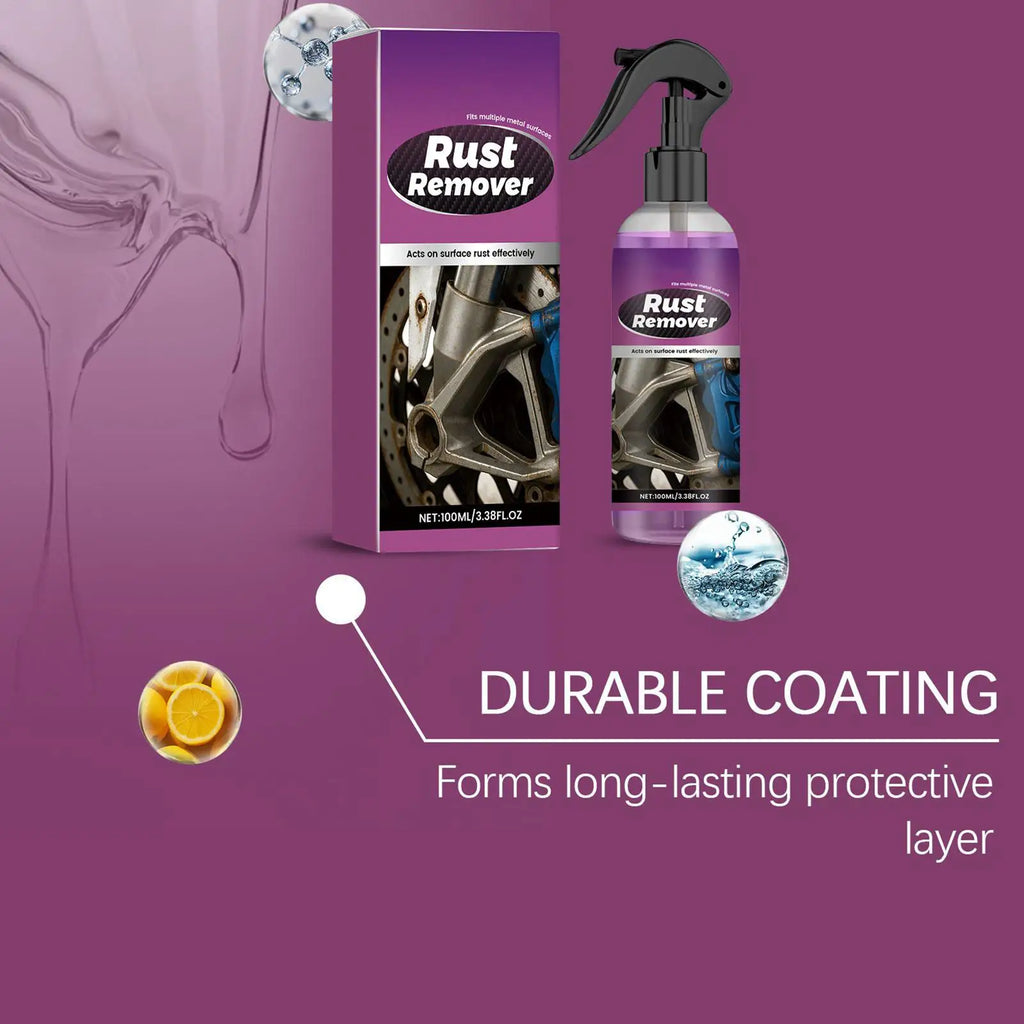 100ml Car Rust Remover Spray – Iron Converter for Wheels & Chassis