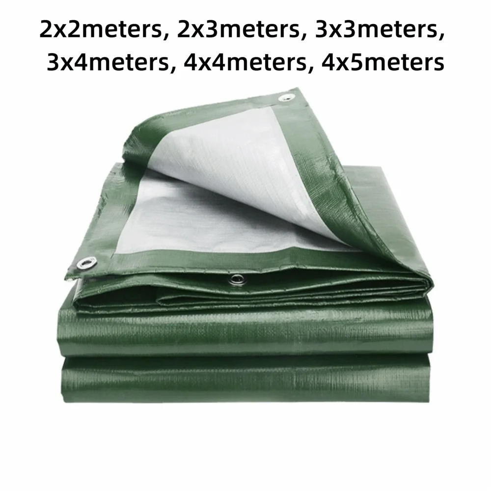 Green PE Waterproof Tarpaulin UV Resistant Cover with Eyelets Waterproof Tarpaulin Cover Nixie
