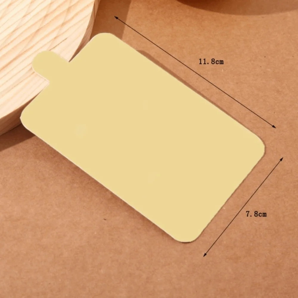 50/100pcs Disposable Cake Boards Gold White Paper Food Mats Cake Boards Nixie B-Gold 50pcs