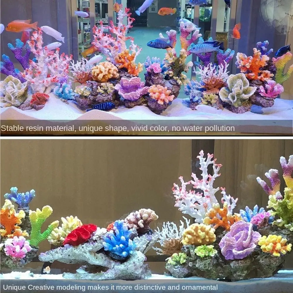 Resin Artificial Coral Ornament for Fish Tank & Aquarium Decor Aquarium Ornament Nixie