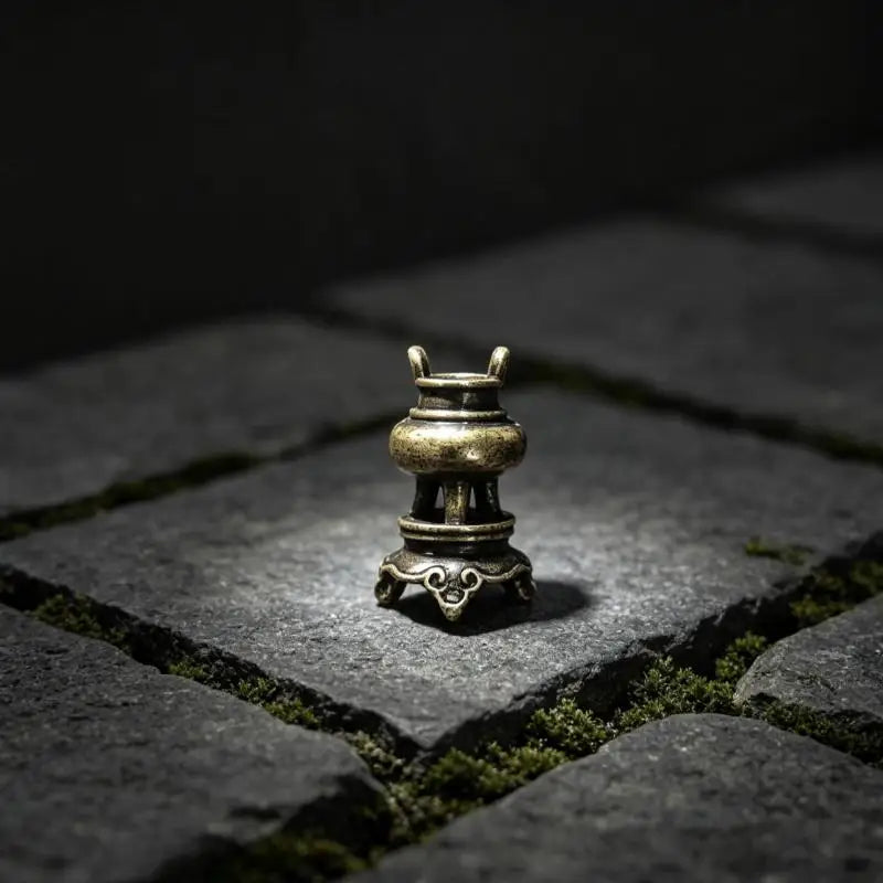 Vintage Mini Brass Tripod Incense Burner | Retro Home Decor
