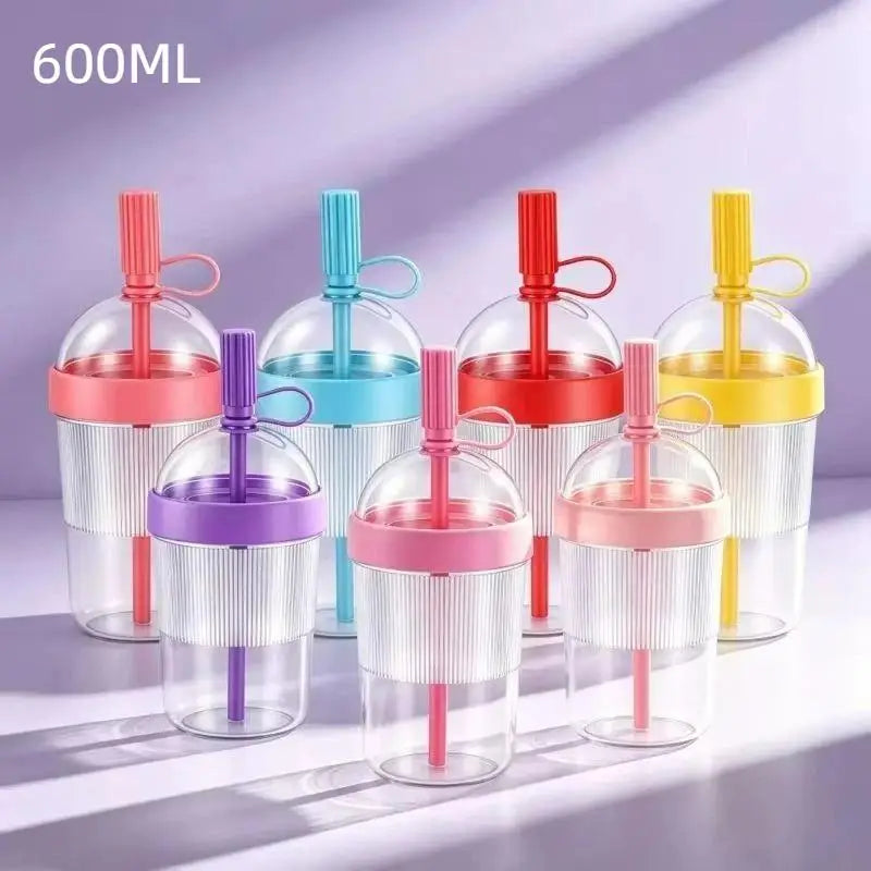 Leak-Resistant Tumbler with Lid & Straw for Iced Coffee Reusable Straw Tumbler Nixie