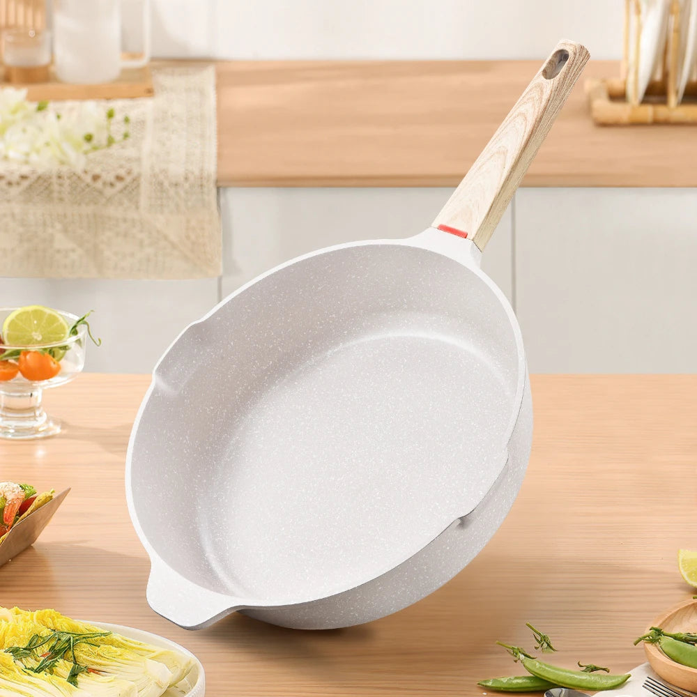 FEB.WIND Nonstick Frying Pan with Lid – Gas & Induction Ready Nonstick Frying Pan Nixie