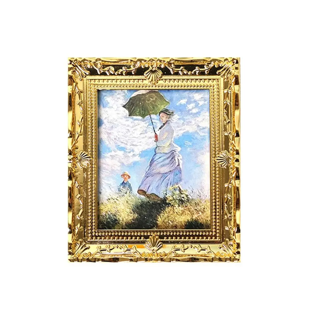 1/12 Scale Resin Photo Frame Dollhouse Miniature Decor Accessory Dollhouse Miniature Nixie