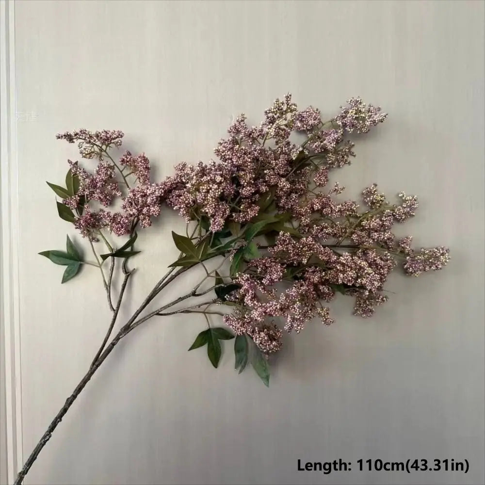 Artificial Nandina Berry Branch – Lifelike Faux Vase Filler Artificial Floral Branch Nixie