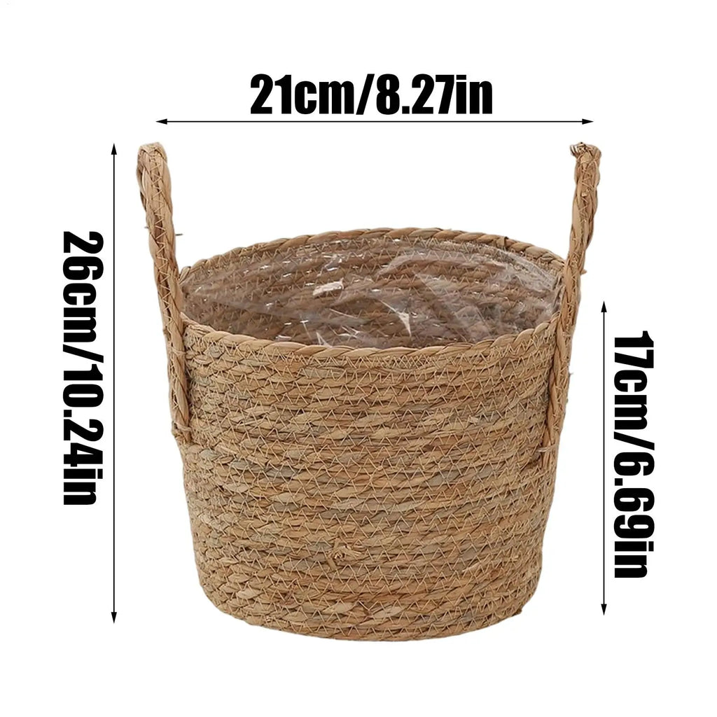 Wicker Planter Basket | Handwoven Bamboo Flowerpot Holder Wicker Planter Basket Nixie Default Title