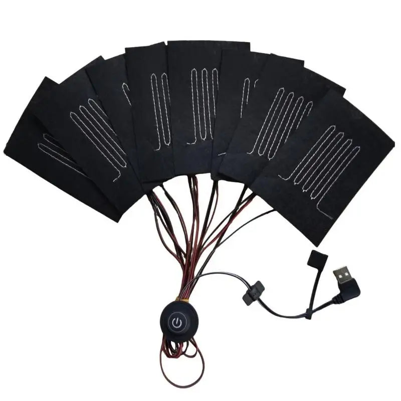 USB Electric Heating Pad for Jacket & Vest – 3 Heat Settings