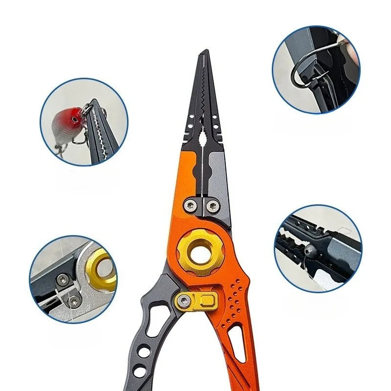 Aluminum Alloy Multifunctional Fishing Pliers & Hook Remover Fishing Pliers Nixie
