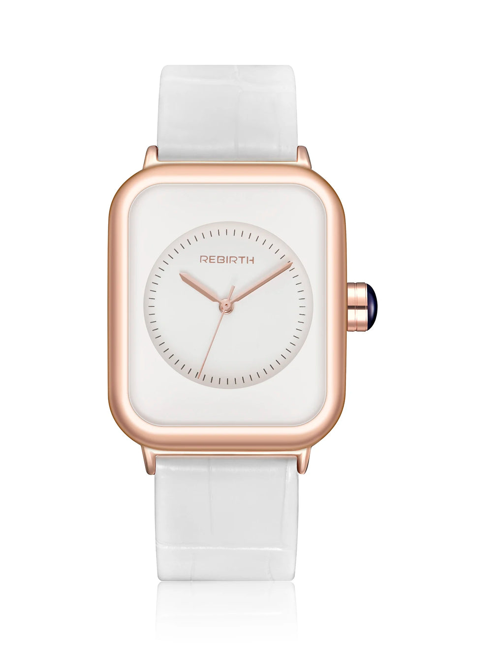 REBIRTH Women's Leather Quartz Watch – Minimalist Casual Style Women's Quartz Watch Nixie