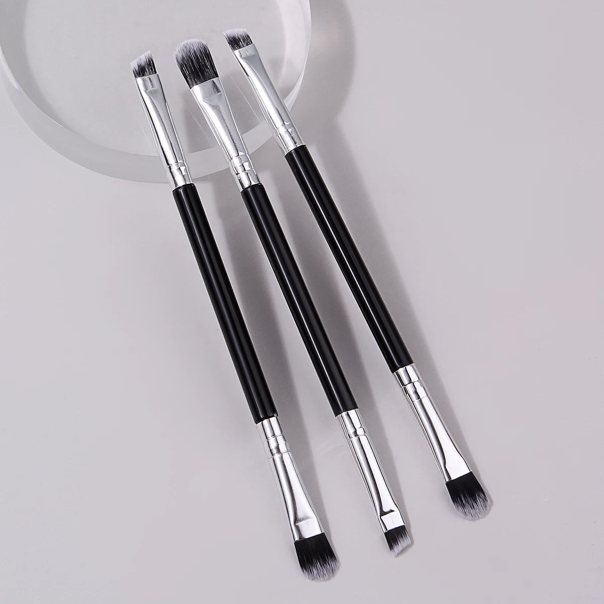 3-Piece Dual-Ended Makeup Brush Set – Eye & Concealer Kit Makeup Brush Set Nixie Default Title