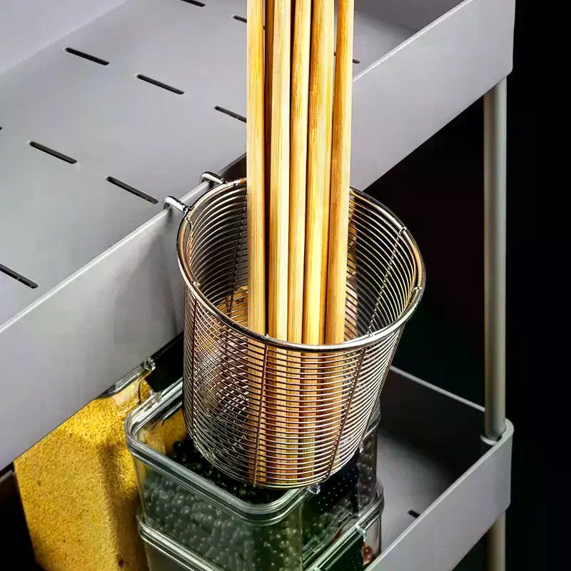 Stainless Steel Chopstick Holder & Utensil Drainer Rack Utensil Holder Rack Nixie