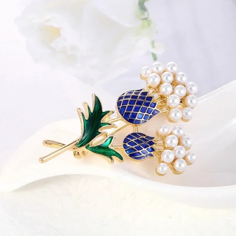 Imitation Pearl Flower Brooch Pin – Elegant DIY Bouquet Jewelry Fashion Brooch Pin Nixie