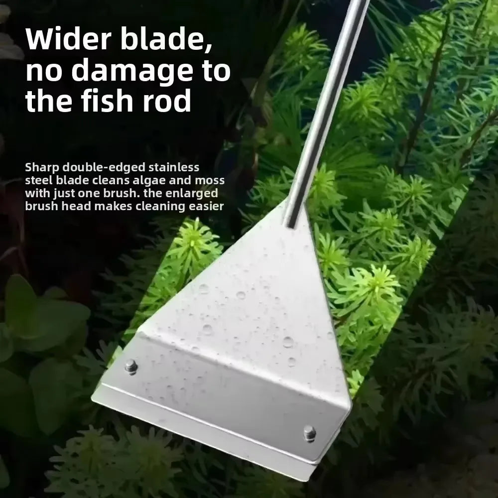 Wide Head Aquarium Algae Scraper & Sand Leveling Blade Tool