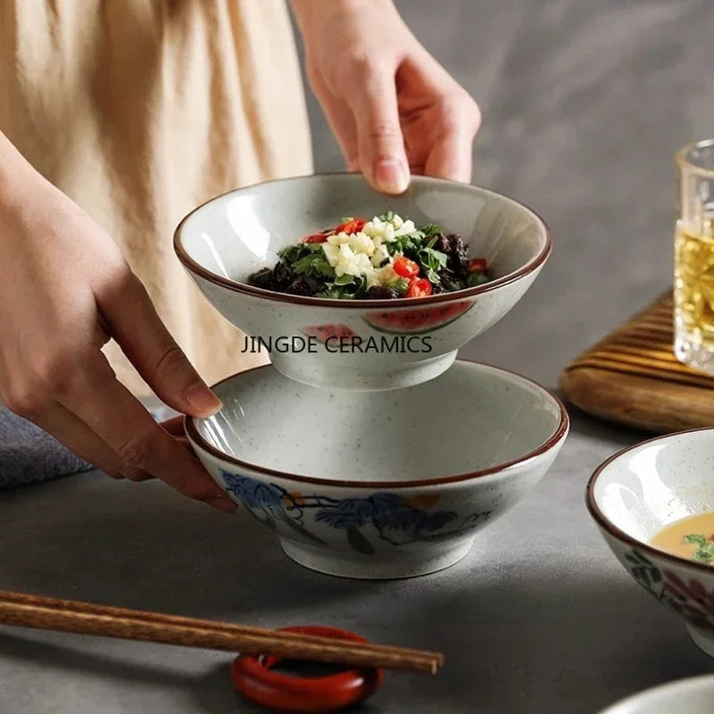 Vintage Ceramic Dipping Bowls – Underglaze Small Dishes | Nixie Ceramic Dipping Bowl Nixie