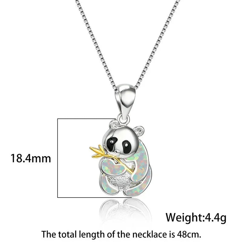 Imitation Opal Pendant Necklace – Dainty Silver & Gold Pendant Necklace Nixie