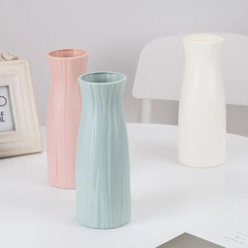 Minimalist Geometric Plastic Vase for Dried & Fresh Flowers Decorative Vase Nixie