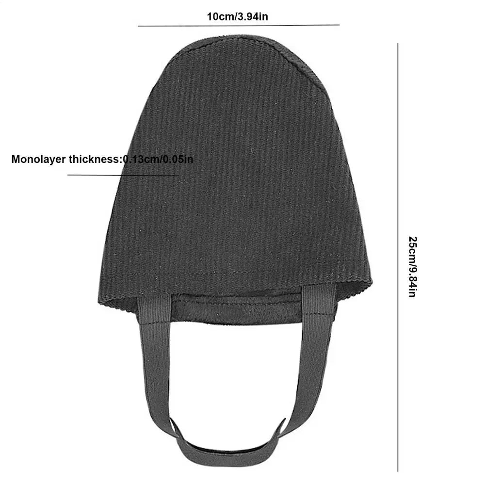 Bowling Shoe Slider Cover | Non-Slip Elastic Band Sock Bowling Shoe Accessory Nixie black