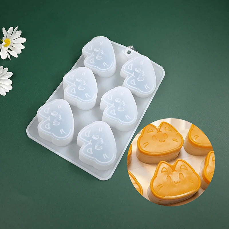 3D Cat Silicone Mold – Chocolate, Cake & Dessert Bakeware Silicone Baking Mold Nixie