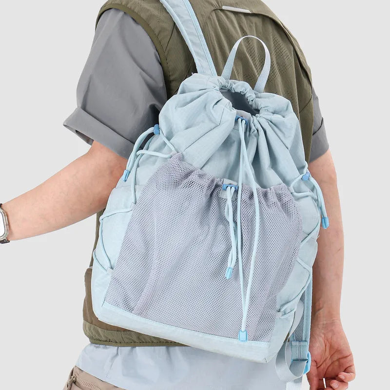 Lightweight Drawstring Backpack – Hiking, Travel & College Drawstring Backpack Nixie