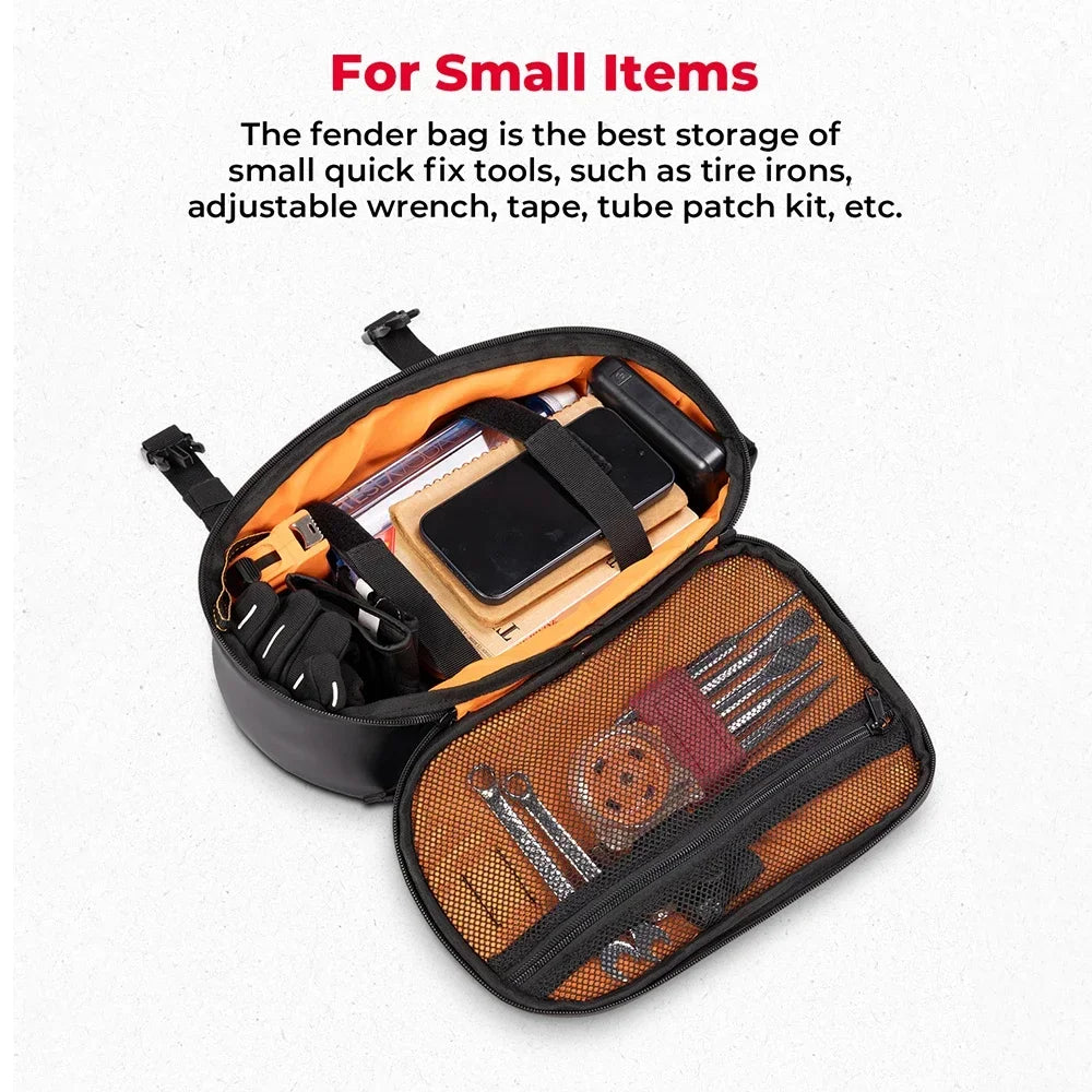 Motorcycle Rear Fender Bag – Dirt Bike Tool Roll Bag 6L Motorcycle Fender Bag Nixie