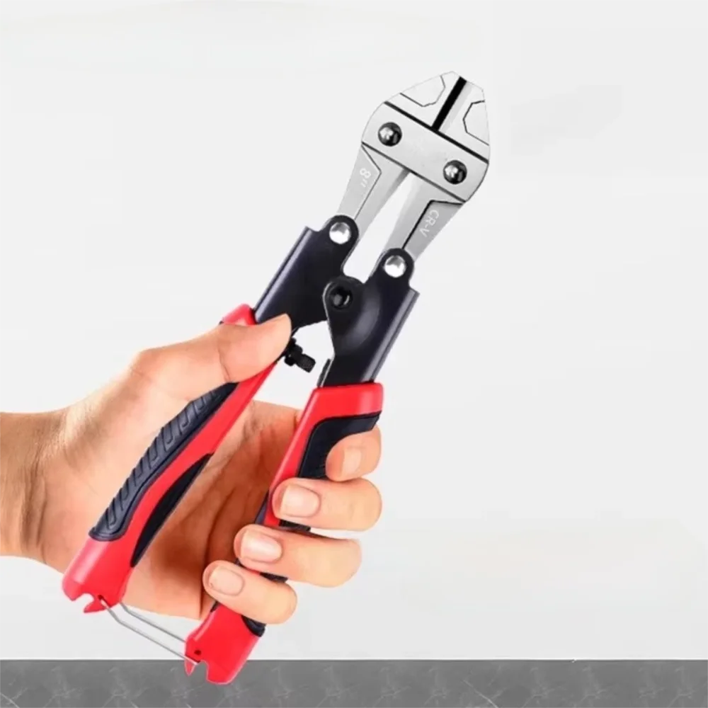 Nixie Mini Bolt Cutter – Rubber Handle Metal Wire Shears Mini Bolt Cutter Nixie