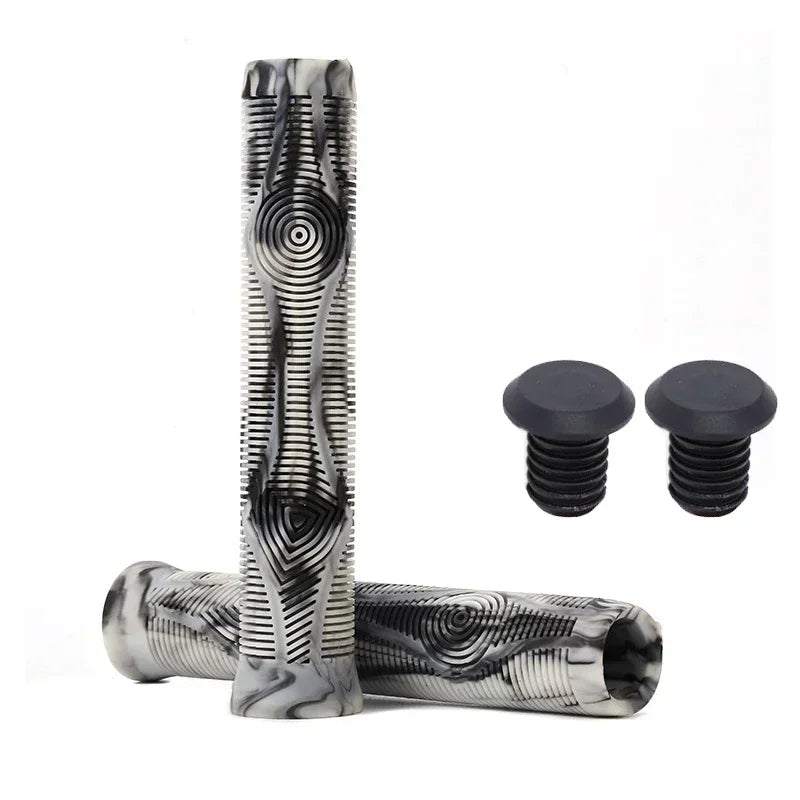 BUCKLOS 160mm MTB Bike Handlebar Grips – Anti-Slip Rubber Bike Handlebar Grips Nixie 160-WHITE