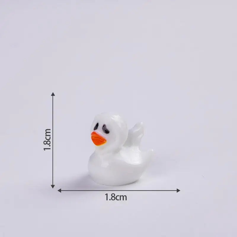 10Pcs Mini Halloween Resin Duck Figurines – Pumpkin & Ghost Halloween Figurines Nixie A4 10PCS