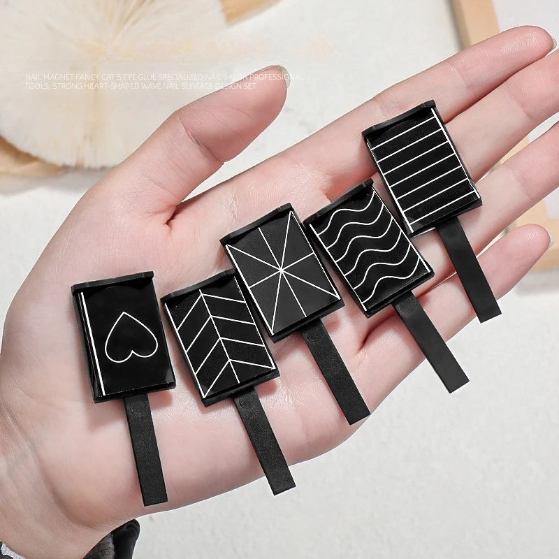 3D Cat Eye Nail Magnets Set – Holographic Magnetic Sheets Nail Art Magnet Nixie