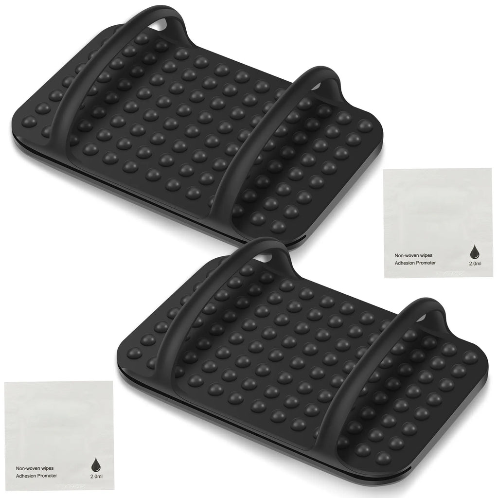 Silicone Laptop Charger Holder Under Desk Power Adapter Mount Charger Holder Mount Nixie Black 2PCS