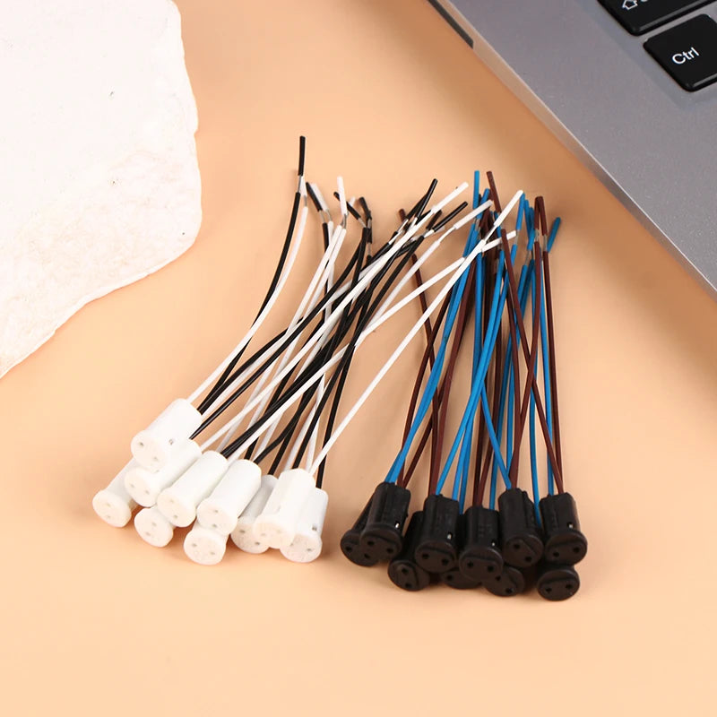 10pcs G4 Lamp Socket Wire Adapter for LED & Halogen Bulbs