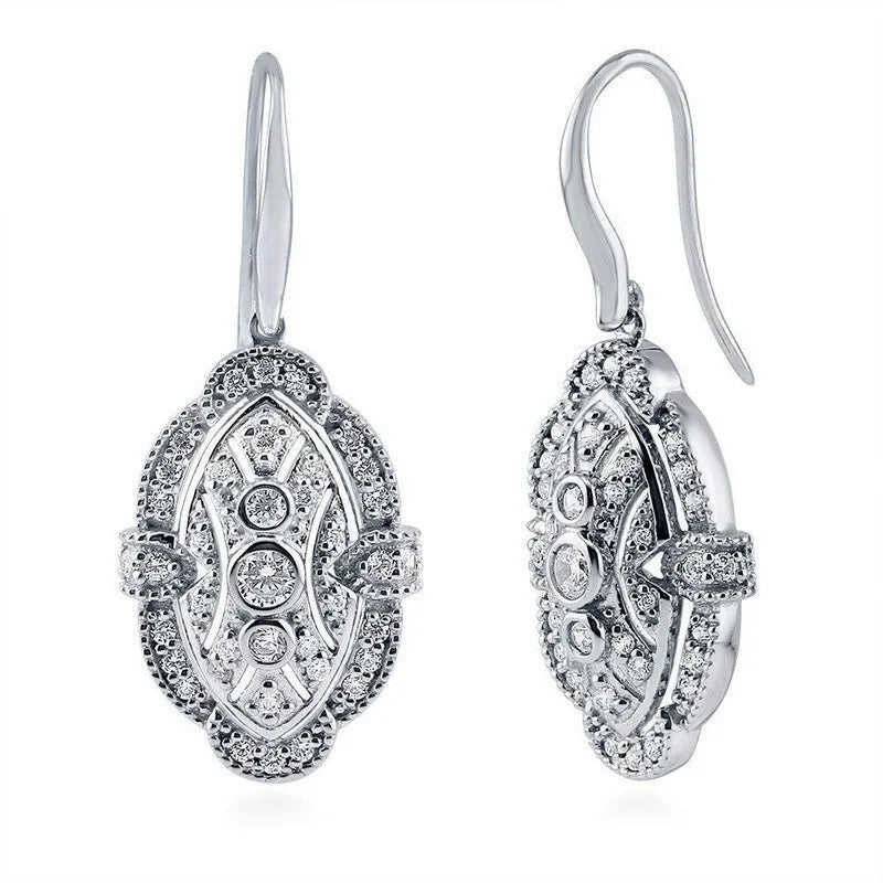 Women's Crystal Necklace Earrings Ring Set – Bridal Jewelry Gift Crystal Jewelry Set Nixie